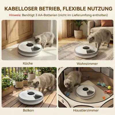 PawHut Katze Futterautomat