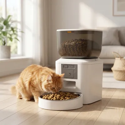PawHut Katzen Futterautomat