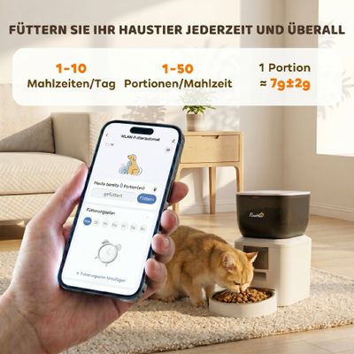 PawHut Katzen Futterautomat