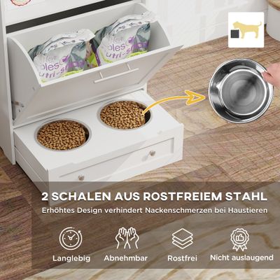 PawHut Haustier-Futterschrank