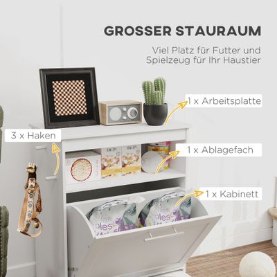 PawHut Haustier-Futterschrank