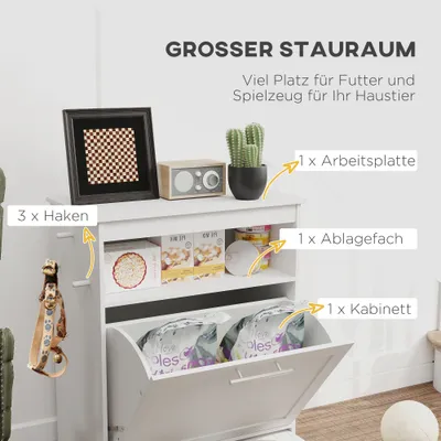 PawHut Haustier-Futterschrank