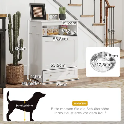 PawHut Haustier-Futterschrank