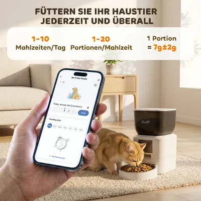 PawHut Katzen Futterautomat