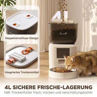 PawHut Katzen Futterautomat