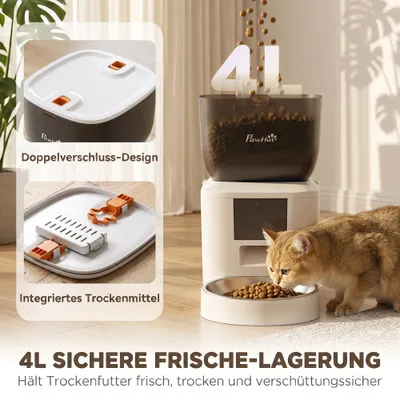 PawHut Katzen Futterautomat