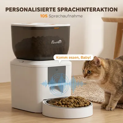 PawHut Katzen Futterautomat