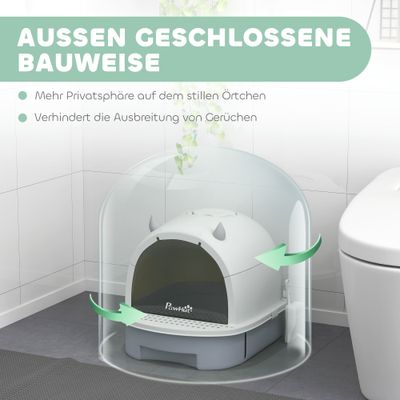 PawHut Katzenklo