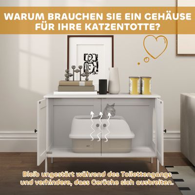 PawHut Katzenklo-Schrank