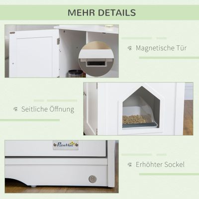 PawHut Katzenklo-Schrank