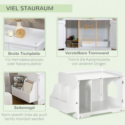 PawHut Katzenklo-Schrank