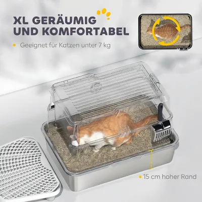 PawHut Katzenklo