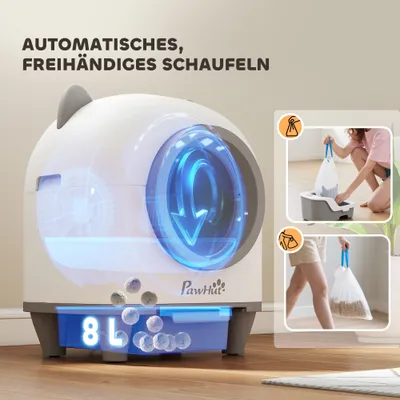 PawHut Selbstreinigende Katzentoilette