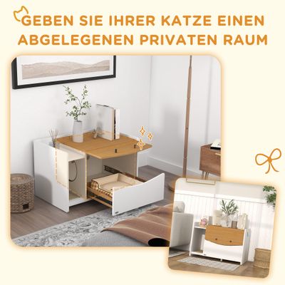 PawHut Katzenklo-Schrank