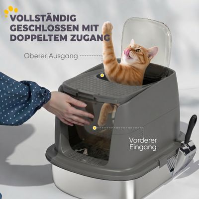 PawHut Katzenklo