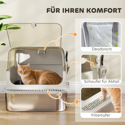 PawHut Katzenklo