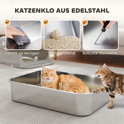 PawHut Katzenklo