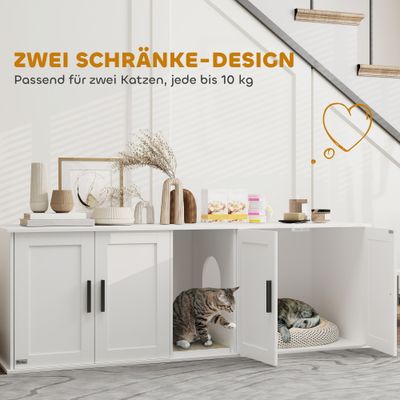 PawHut Katzenklo-Schrank