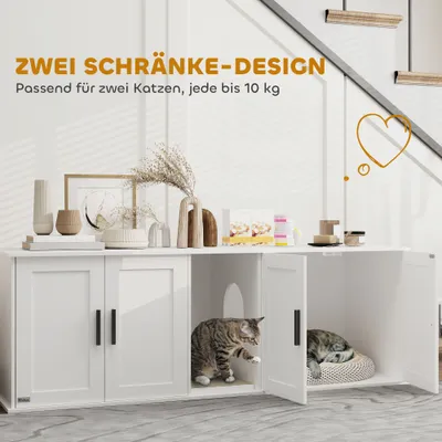 PawHut Katzenklo-Schrank
