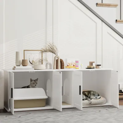 PawHut Katzenklo-Schrank