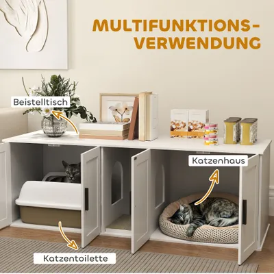 PawHut Katzenklo-Schrank