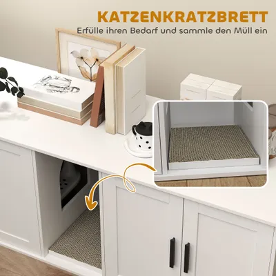 PawHut Katzenklo-Schrank