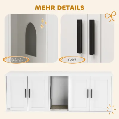 PawHut Katzenklo-Schrank
