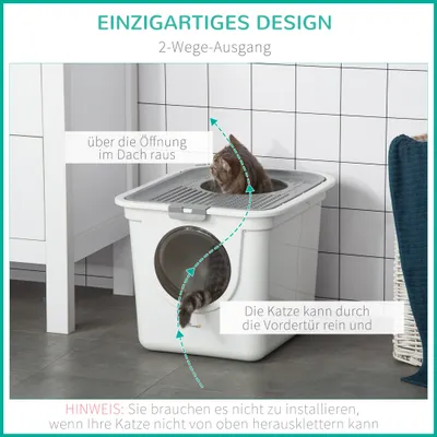 PawHut Katzenklo