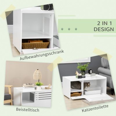 PawHut Katzenklo-Schrank