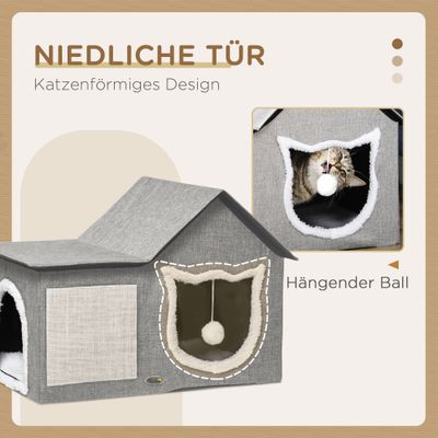 PawHut Katzenhaus