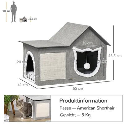 PawHut Katzenhaus
