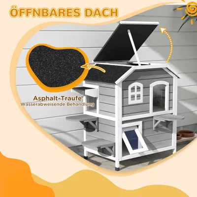 PawHut Katzenhaus
