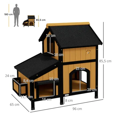 PawHut Katzenhaus