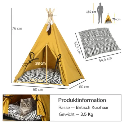PawHut Katzenzelt
