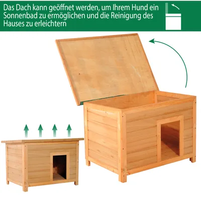 PawHut Hundehütte