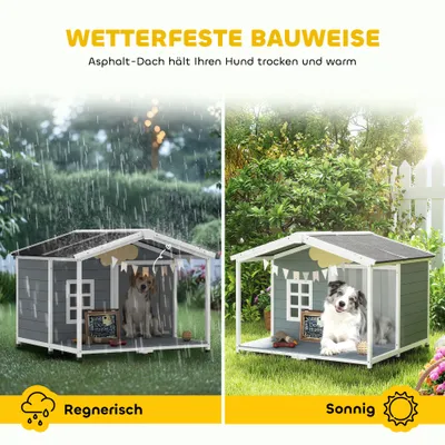 PawHut Hundehütte