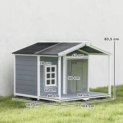 PawHut Hundehütte