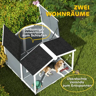 PawHut Hundehütte