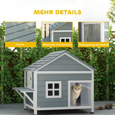 PawHut Katzenhaus