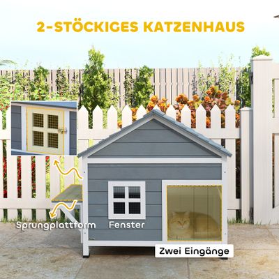 PawHut Katzenhaus