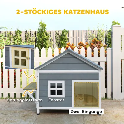 PawHut Katzenhaus