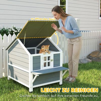 PawHut Katzenhaus