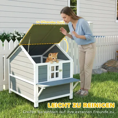 PawHut Katzenhaus