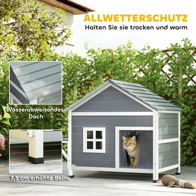 PawHut Katzenhaus