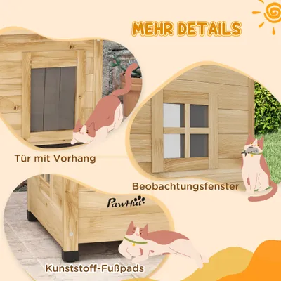 PawHut Katzenhaus