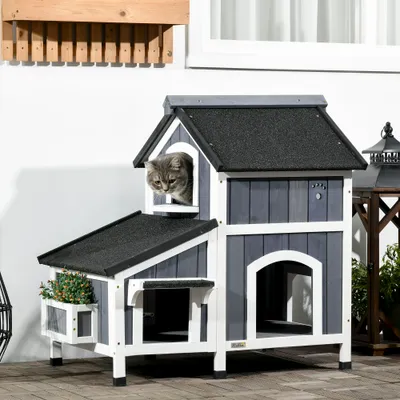 PawHut Katzenhaus