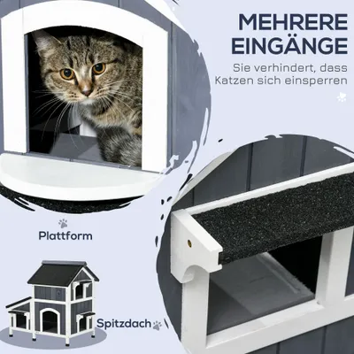 PawHut Katzenhaus