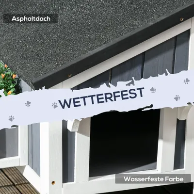 PawHut Katzenhaus