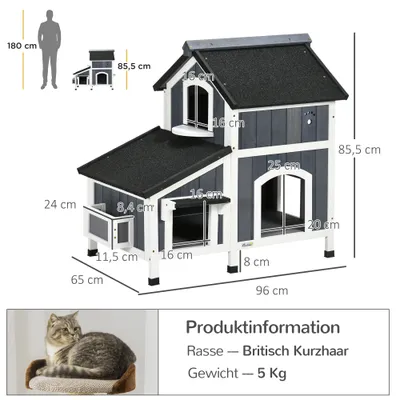 PawHut Katzenhaus