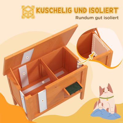 PawHut Katzenhütte